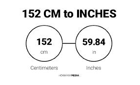 What is 152 cm to inches