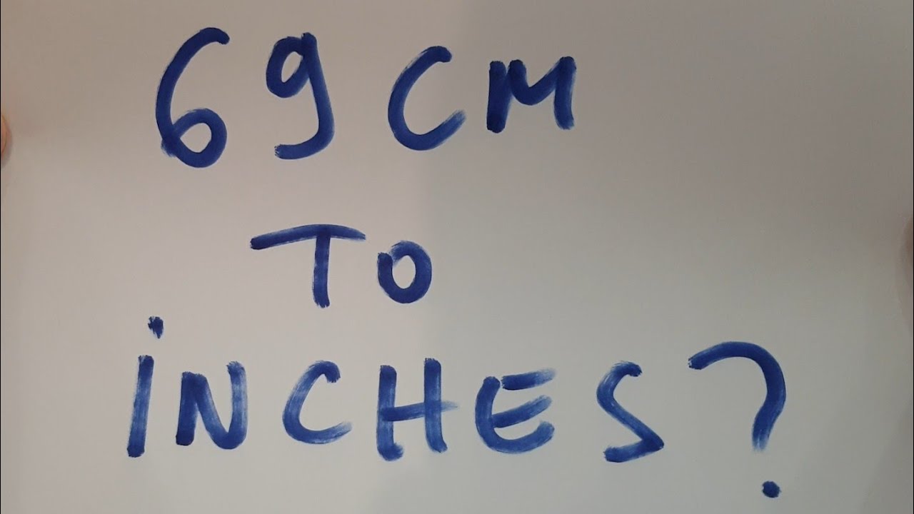 69 cm in inches
