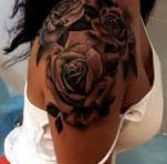 rose tattoo shoulder