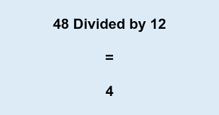 48 divided by 12