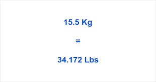 15.5 kg to lbs